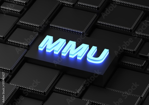 MMU acronym (Memory management unit) photo