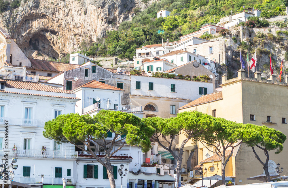 Houses of Amalfi, Amalfi coast, Italy