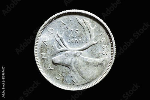 Canadian Quarter Caribou Reverse