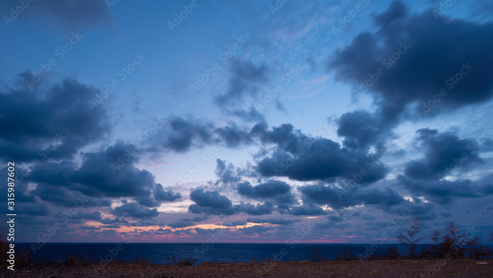 Beautiful cloudscape over Black sea