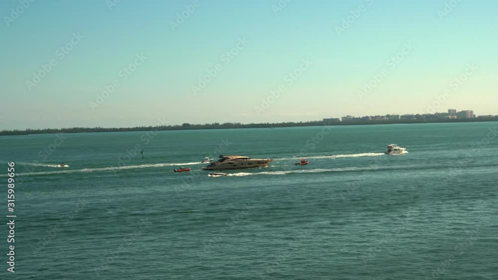 Aerial video US Customs seizing a yacht in Miami Aerial video US Customs seizing a yacht in Miami