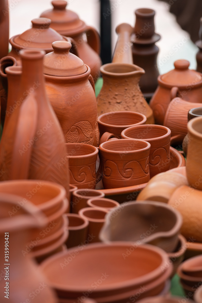 Nice ukrainian clay dishes handmade traditions pottery