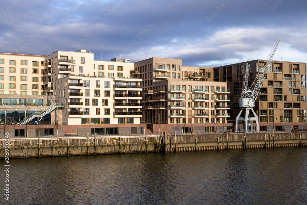 Hafencity in Hamburg, Deutschland