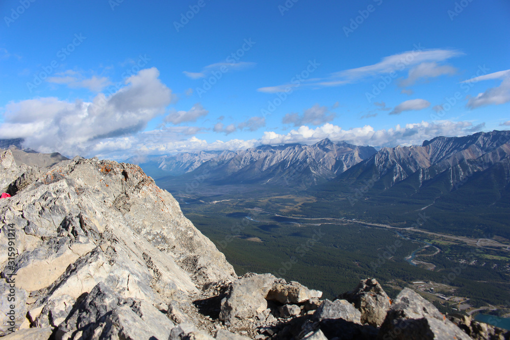 Obraz premium View from the mountain summit