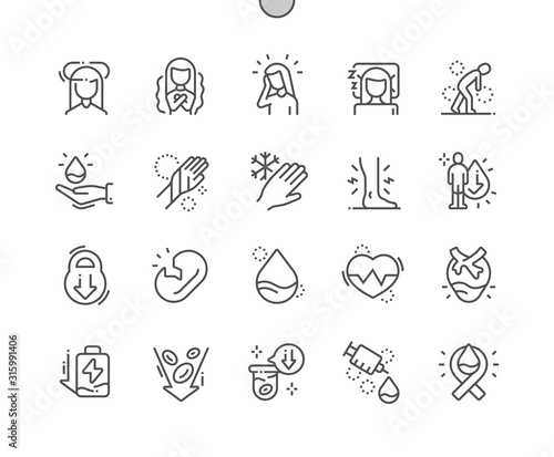 Anemia Well-crafted Pixel Perfect Vector Thin Line Icons 30 2x Grid for Web Graphics and Apps. Simple Minimal Pictogram