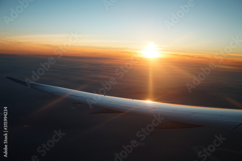 Fototapeta Naklejka Na Ścianę i Meble -  飛行機から見える雲海のイメージ