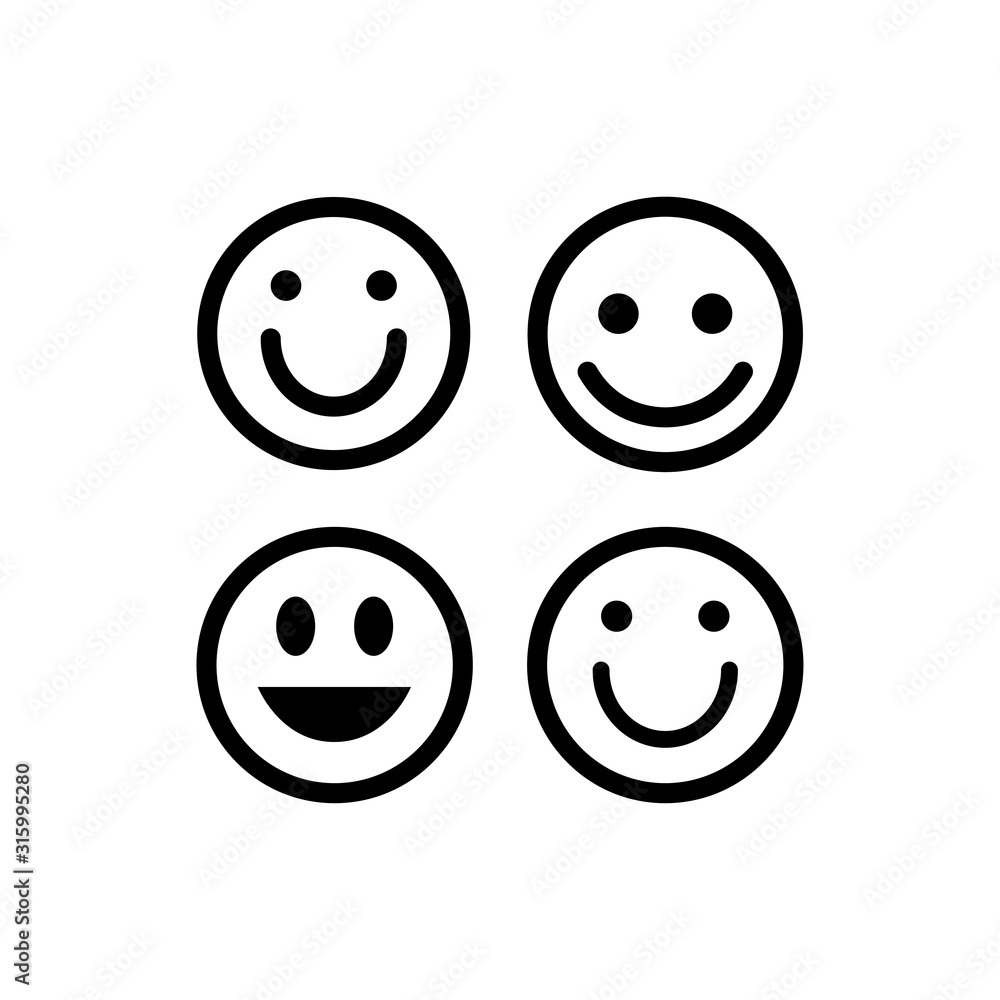 Emoticon happy smile design trendy Emoticon happy smile design trendy