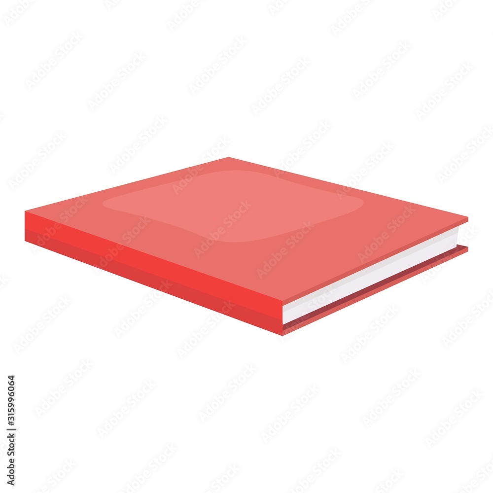 Red Book Isolated On White Illustration of a cartoon standing blank red covered book isolated on white background. Red Book Isolated On White Illustration of a cartoon standing blank red covered book isolated on white background.