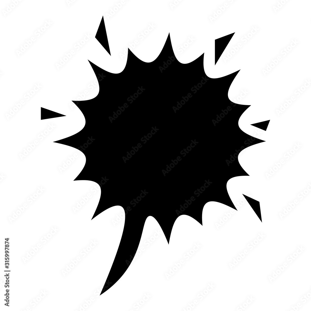 Modern black speech of bubbles isolated on white background. Modern black speech of bubbles isolated on white background.