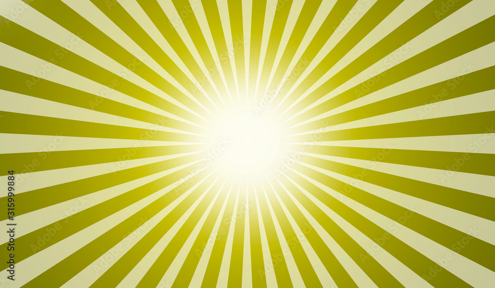 Fototapeta premium Fondo amarillo en forma de agujero iluminado con franjas blancas