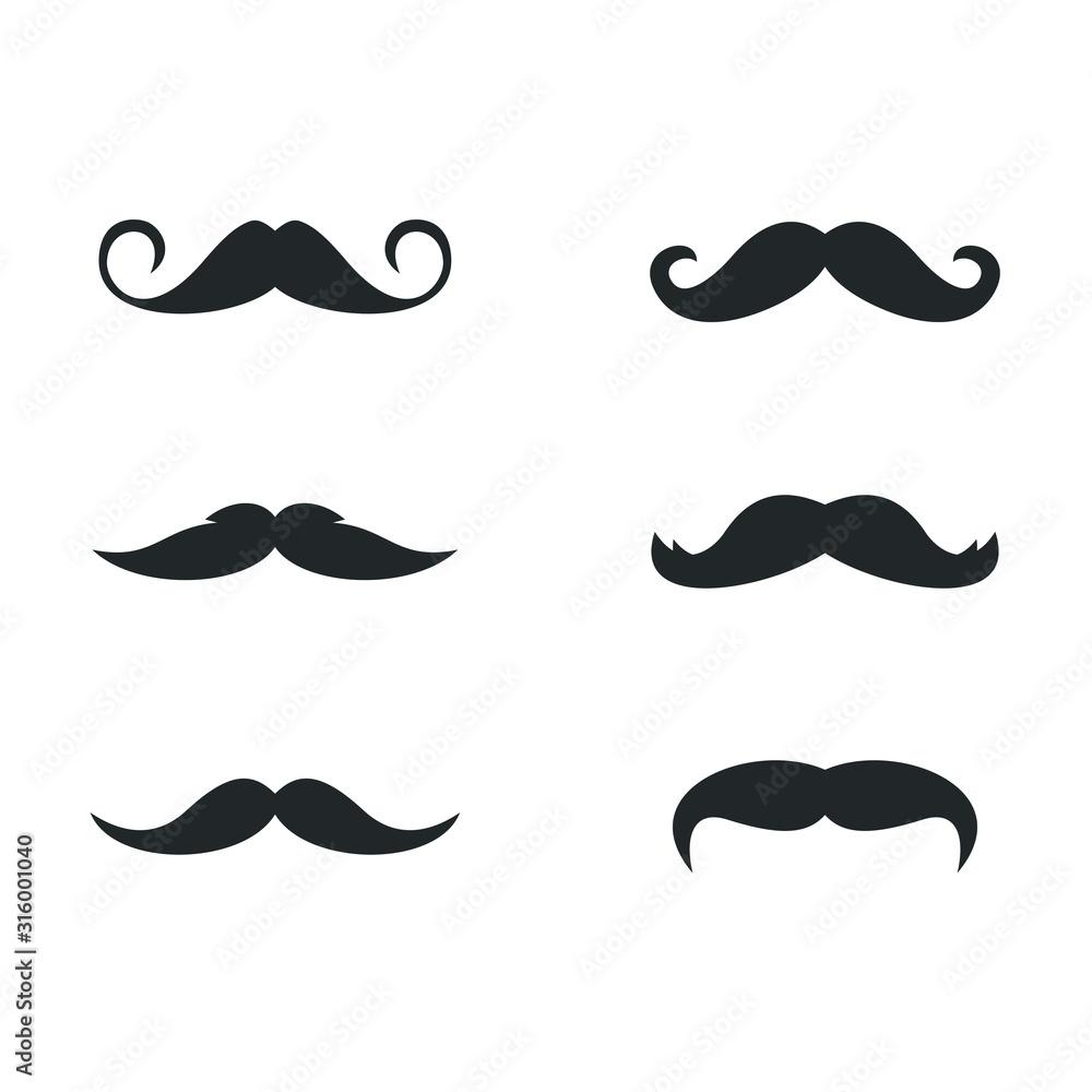 Italy mustache icon template color editable. Italy mustache symbol vector sign isolated on white background illustration for graphic and web design. Italy mustache icon template color editable. Italy mustache symbol vector sign isolated on white background illustration for graphic and web design.
