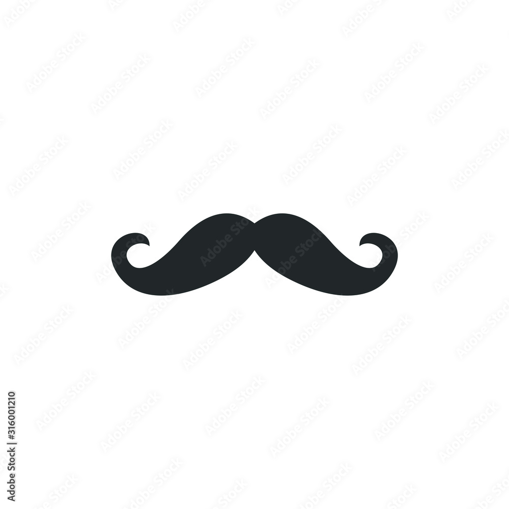 Italy mustache icon template color editable. Italy mustache symbol vector sign isolated on white background illustration for graphic and web design. Italy mustache icon template color editable. Italy mustache symbol vector sign isolated on white background illustration for graphic and web design.