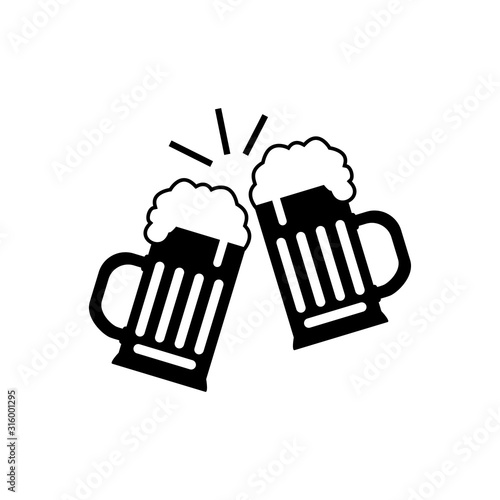 Beverage icon : beer design trendy