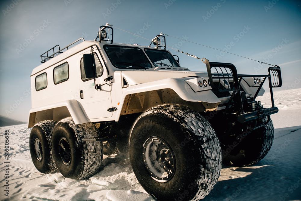 Fototapeta premium Arctic ground vehicle