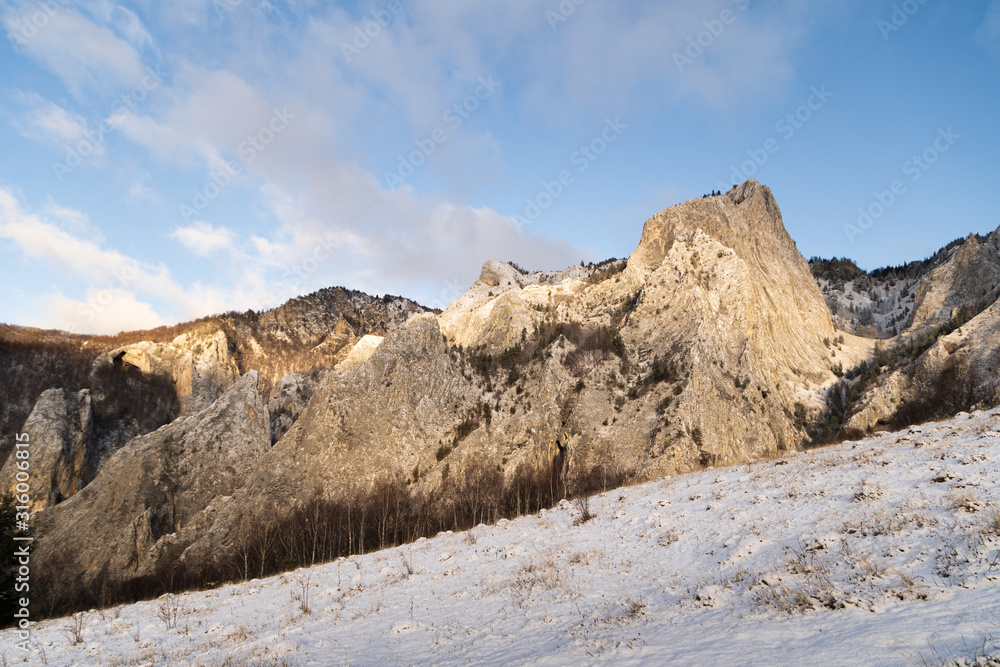 Landscape of the Scarita-Belioara reserve from Apuseni mountains