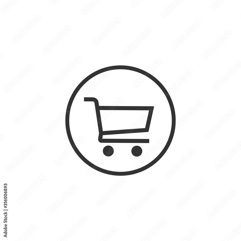 Shopping icon, Shopping cart icon, eps 10 illustration vector flat Shopping icon, Shopping cart icon, eps 10 illustration vector flat