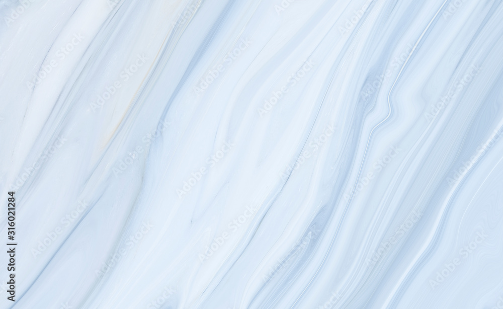 Obraz premium Marble rock texture blue ink pattern liquid swirl paint white dark that is Illustration background for do ceramic counter tile silver gray that is abstract waves skin wall luxurious art ideas concept.