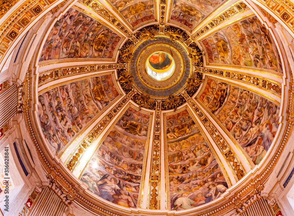 Dome God Basilica Santa Maria Maggiore Rome Italy