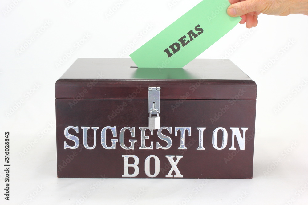 Suggestion Box Idea Stock Photo | Adobe Stock
