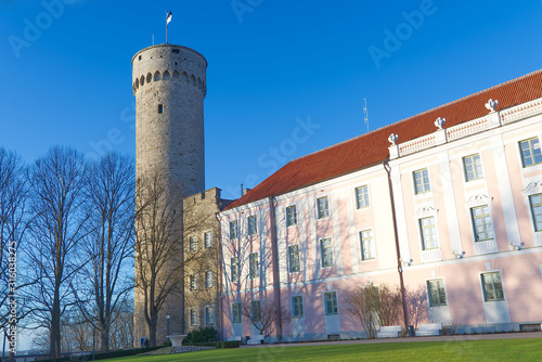 View of Toompea Castle in Tallinn - Estonia.