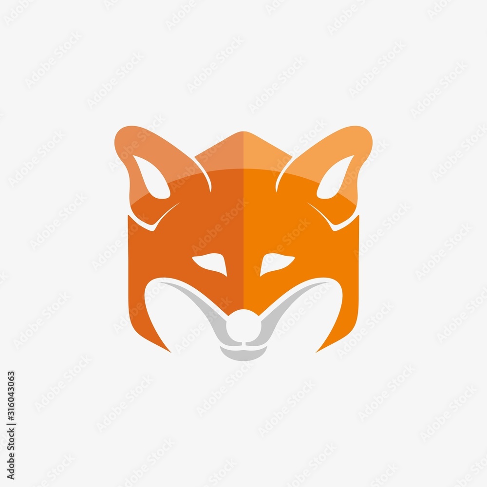 Obraz premium fox animal logo