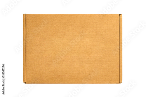 Cardboard box isolated on white background. © Suraphol