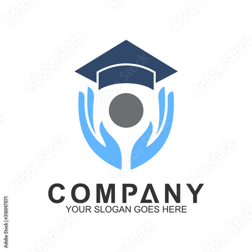 education logo, science and knowledge, smart icon, creativity vector logo