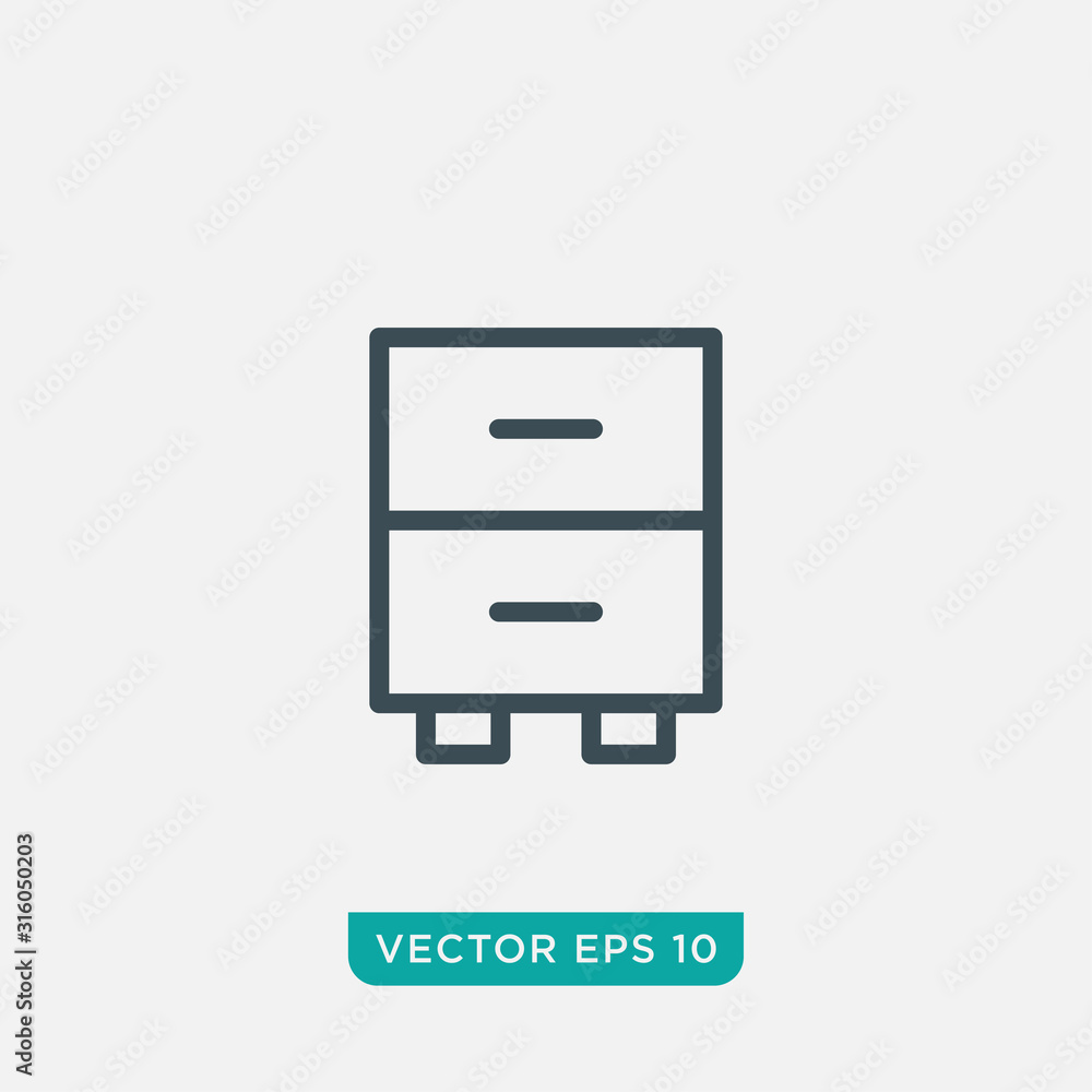 Cabinet Icon Design, Vector EPS10 Cabinet Icon Design, Vector EPS10