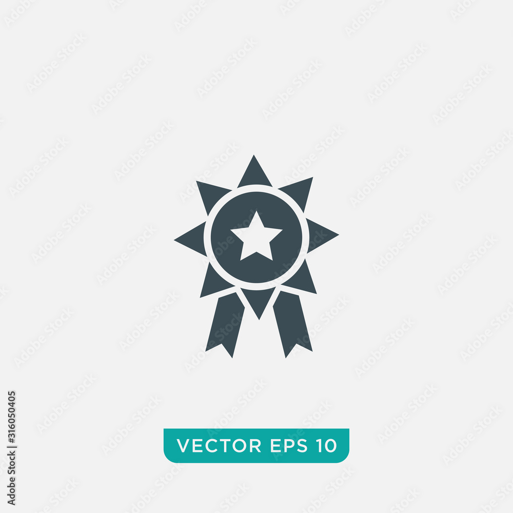 Rosette Icon Design, Vector EPS10 Rosette Icon Design, Vector EPS10