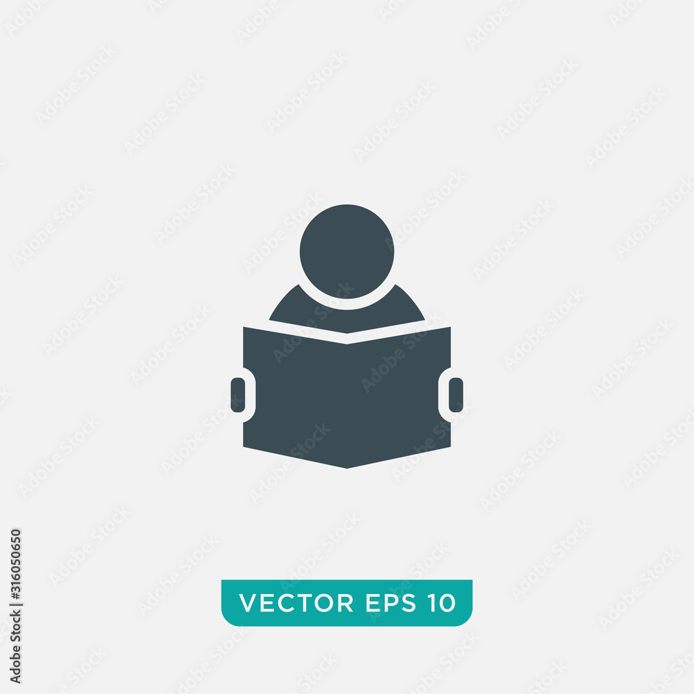 Reading Icon Design, Vector EPS10 Reading Icon Design, Vector EPS10