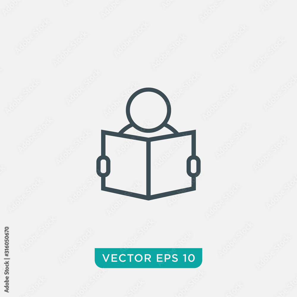 Reading Icon Design, Vector EPS10 Reading Icon Design, Vector EPS10