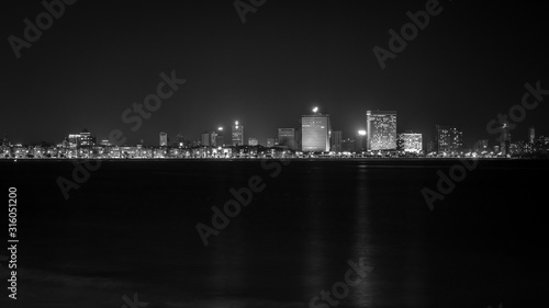 night, city, skyline, cityscape, building, water, river, downtown, reflection, urban, architecture, lights, light, skyscraper, panorama, travel, view, sky, new, bridge, landscape, tower, buildings, bu