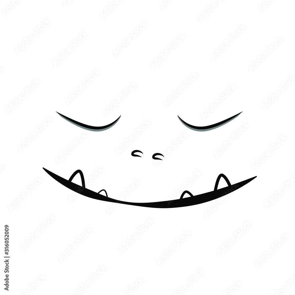 Cute Various Monster Face Emoticon for T-Shirt or Cloth Printing Cute Various Monster Face Emoticon for T-Shirt or Cloth Printing