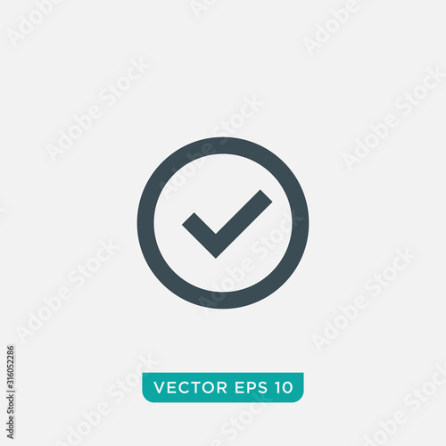 Free Download Check Mark Icon Design, Vector EPS10 - GFXLoad