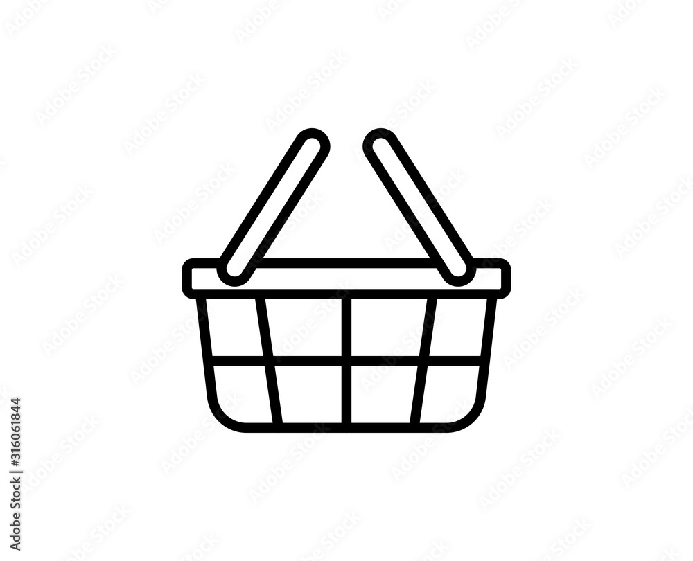 Shopping basket line icon Shopping basket line icon