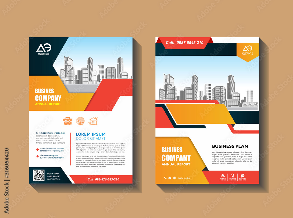 Business Brochure Background Design Template, Flyer Layout, Poster, Magazine, Annual Report, Book, Booklet with Building Image. Size A4 Vector Design illustration Business Brochure Background Design Template, Flyer Layout, Poster, Magazine, Annual Report, Book, Booklet with Building Image. Size A4 Vector Design illustration