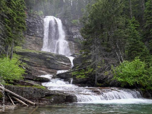 virginia falls at glacier national park in montana