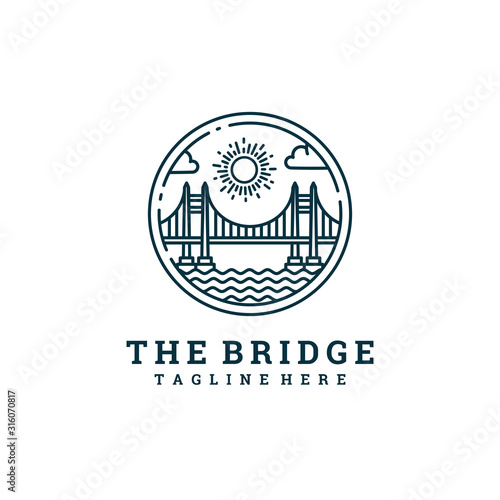 the bridge line logo design