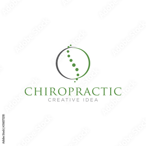 Chiropractic Logo Design Vector