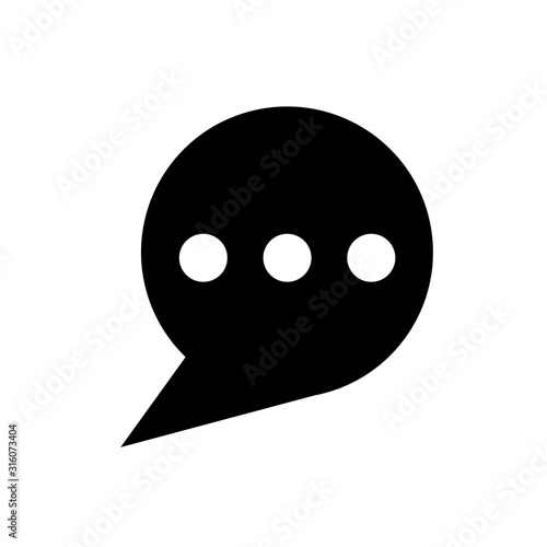 Chatting icon vector.