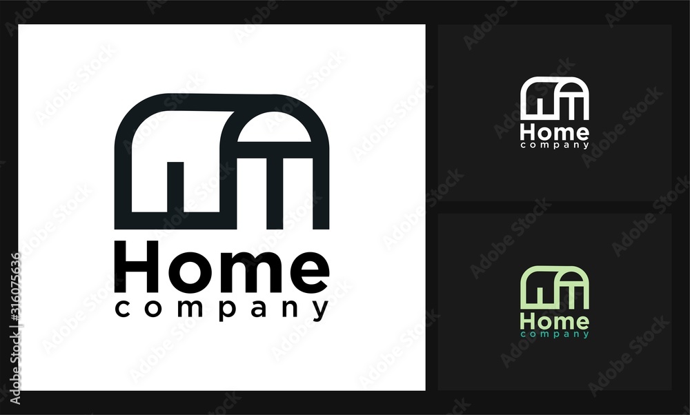 home company concept design logo home company concept design logo