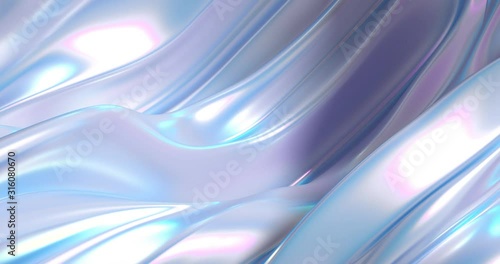 Wallpaper Mural Beautiful luxury smooth backdrop with fabric drapery and waves, VJ (endless, loop), 4k. 3d illustration, 3d rendering. Torontodigital.ca