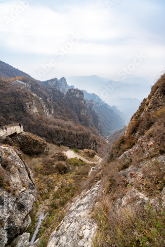 Mountains under the sky