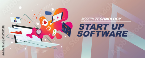 start up software with modern technology