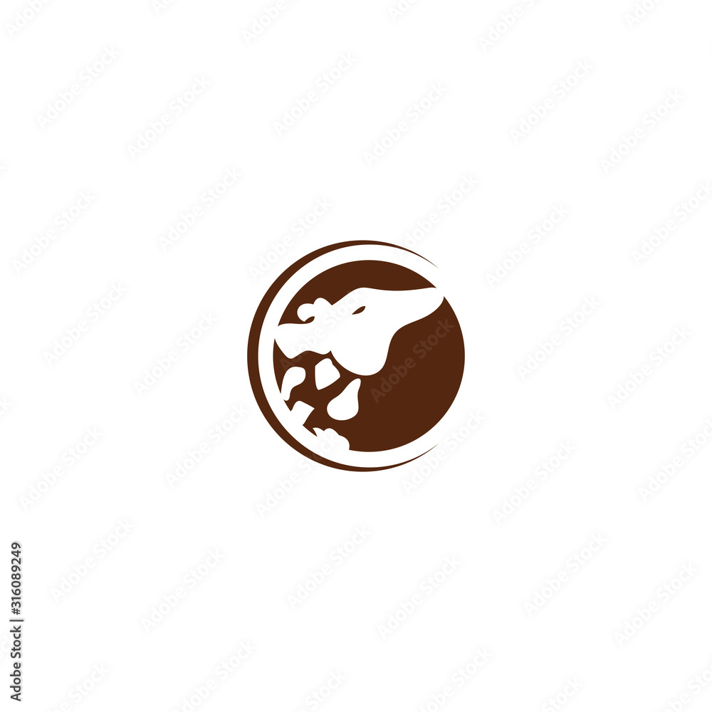 Giraffe logo icon vector. Modern animals design Giraffe logo icon vector. Modern animals design