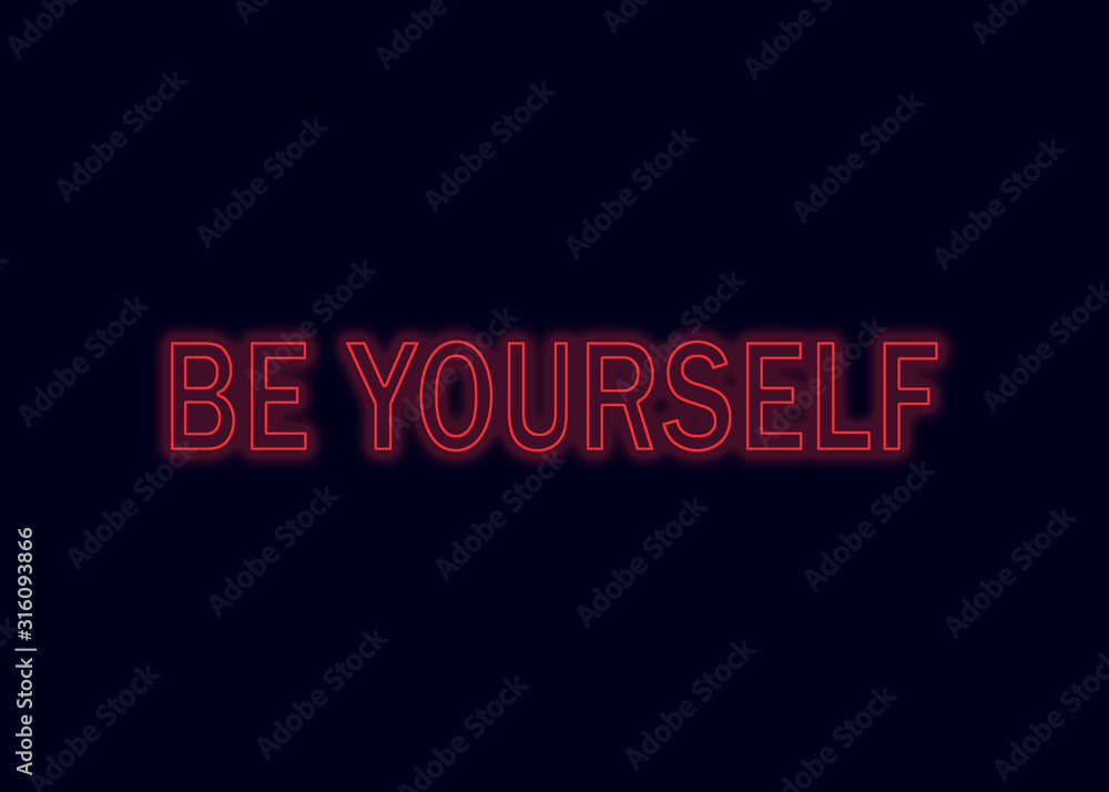 Obraz premium Neon Positive Sayings