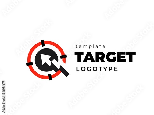 Target logo arrow and circles red background