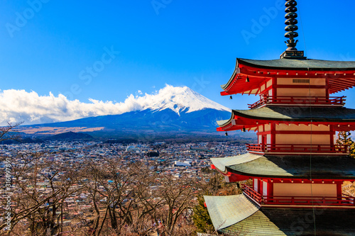 Mt.Fuji seen from Arakurαyama Sengen Park