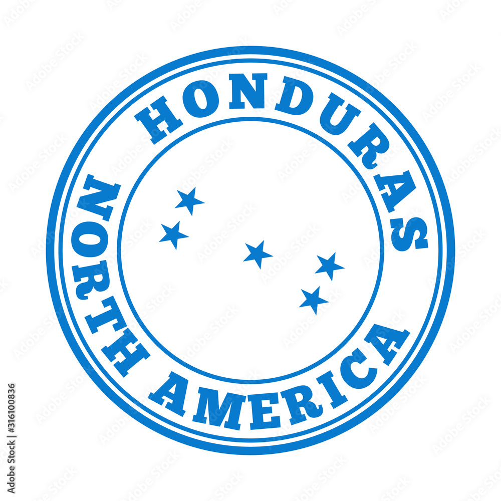 Honduras sign with flag. Vector illustration of a national symbol. Honduras sign with flag. Vector illustration of a national symbol.
