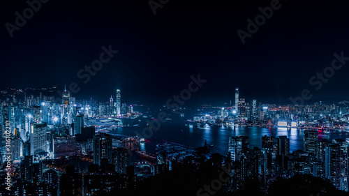 Sunset over Hong Kong Skyline 4 © Matthew